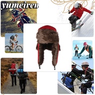 YUMEIREN Russian Ushanka Outdoors Earflap Fur Ski Hat