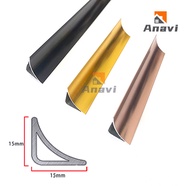 100cm Aluminum alloy ceiling shade Angle bar floor decoration joint bar threshold shade Angle protec