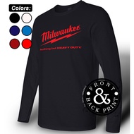 Milwaukee Power Tools Tshirt Long Sleeve  [Ready Stock] Baju