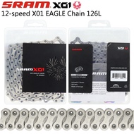 SRAM X01 Eagle Chain 12 Speed 126 Links PowerLock Chain with Hollow Pin for MTB Road Bike Original B
