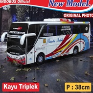 INDOBUS Miniatur Bus Bis Rosalia Indah Jetbus SHD Putih