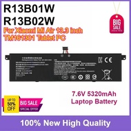 New R13B01W R13B02W 7.6V 5320mAh Laptop Battery For Xiaomi Mi Air 13.3 inch TM161301 Tablet PC Fast 