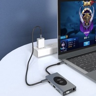 14 in 1 Wireless Charger Co-Power HDMI Docking Station usb3.0 Splitter Dual HDMI Three-Screen Abnorm