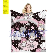 Cartoon little twin stars flannel blanket, suitable for adults and children