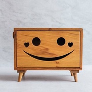 【柚木面紙盒】微笑面紙盒 木面紙盒