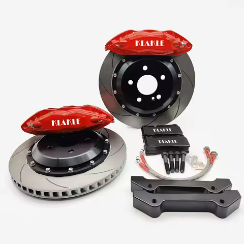 KLAKLE Custom Logo F40 Blue Brake Caliper 300*24MM Drilled Slotted Disc PCD4*100 Bell Front Wheel R1
