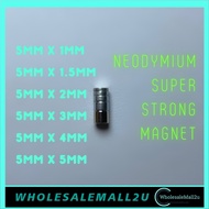 Neodymium Super Strong round magnet 1pc 5mm x 1mm/1.5mm/2mm/3mm/4mm/5mm Super Strong Mini Magnet WHO