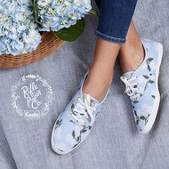 Keds×Rifle Paper joint summer new sweet flowers low-top canvas shoes lace-up flat women's shoes hot sale