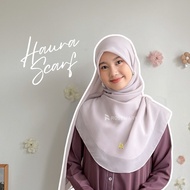 HAURA SCARF | Khimar Hijab Syar'i Malaysia I 4 Oval Hijab Pollycotton Premium 130 cm