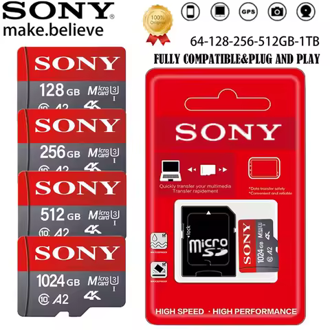 SONY Memory 1TB Cards Micro TF Card Original 128GB 512GB High Capacity Flash Class10 High-Speed SD C