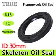 NBR Skeleton Shaft Oil Seal TC ID 30x47x7 30x47x8 30x48x12 30x50x7 30x52x12 30x54x6 30x55x12 30x56x1