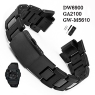 Plastic Steel Watch Band Black Watch Strap for Casio G-Shock GA-2100 DW5600 DW6900 5025 GLS-5600 GW-
