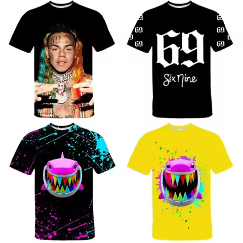 3D Print IX9INE GOOBA Adult Kids T-shirt Summer Fashion Hip Hop Rapper 69 Streetwear Casual Tees Tek