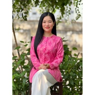 Ba Ba's shirt goes to the temple, Hoa Tuyet Tho, Ao Dai,