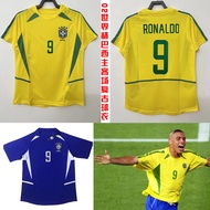 argentina jersey world cup jersey Reissued 2002 World Cup Brazil Home and Away Retro Old Jersey Rona