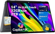 HP OmniBook Ultra Flip 2-in-1 Copilot+ AI PC Laptop | 14" 3k OLED Touch | Intel 8-core Ultra 9 288V