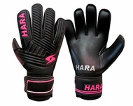 HARA Sports ถุงมือผู้รักษาประตู มีฟิงเกอร์เซฟ ถุงมือประตู ถุงมือฟุตบอล รุ่นGL05 สีดำชมพู/เขียว