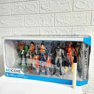 Toy action figuredc icons set 7th justice leagueby dc collectiblessuperman batman flash wonder woma