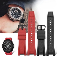 For Casio Gst100 Silicone Concave Interface Watch Strap Original GST-W300 400g S120 B100 Men Staless