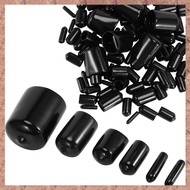 156 Pieces of Vinyl Elastic End Cap Bolts Screws Rubber Thread Protection Safety Caps 9 Sizes 2/25 t