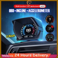 A450 OBD2Meter Proton Honda Perodua Toyota Myvi Meter Digital Scanner Hud Water temp Speedometer Gau