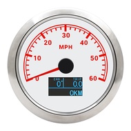 เครื่องวัดความเร็ว60MPH/120MPH 85มม. ระบบ GPS 3 In1พร้อมเครื่องวัดความเร็วกระตุ้นการเดินทางสำหรับมอเ