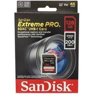 SanDisk Extreme PRO V30 U3 C10 UHS-I SDXC 記憶卡 128GB [R:200 W:90]