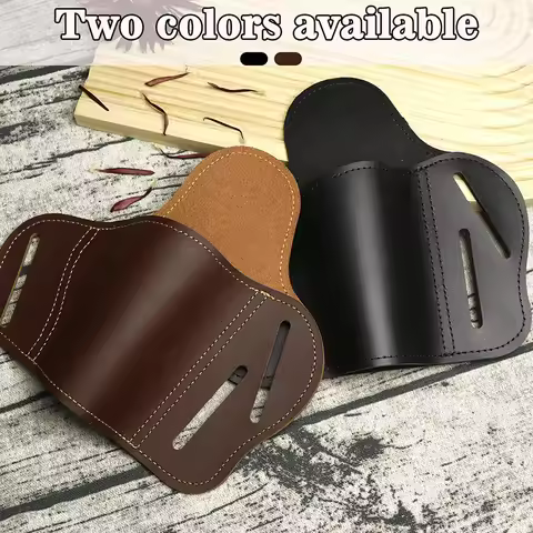 Cowhide Tactical Gun Case Hunting Holster Pouch For G17 1911 M9 Universal Gun Concealed Carry Belt H