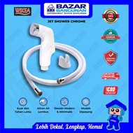 Wikea - Bidet Spray Jet Shower Washer 2in1 Function Modern White