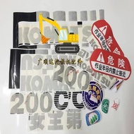 Komatsu อะไหล่รถขุด PC120-6 PC130-6 PC150-6 PC60 PC200-6สติ๊กเกอร์สัญลักษณ์ PC220ทั้งเครื่องสติ๊กเกอ