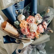 藍色花束/鈔票花束/鈔票玫瑰花束/有錢花/錢花束/生日花束/ 紙鈔