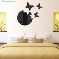 SEPTEMBER 3D Butterfly Wall Stickers, Acrylic Self Adhesive Mirror Wall Sticker, Creative DIY Mirror Effect Butterfly Flying Wall Decor Bedroom