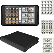 520 Pocket Fireproof Coin Collection Currency Sleeve Album Money Clip Organiser for Supplies Bookend