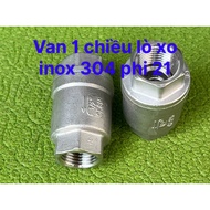XO SPRING ONE-WAY VALVE, VERTICAL ONE-WAY VALVE, Stainless Steel LUPPE, 304 Stainless Steel ONE-WAY 