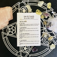 Tarot meaning summary sheet, 78-card Tarot Instruction Book for new students