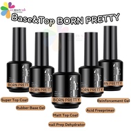 Born Pretty ( บอร์น พริตตี้) ขวดดำ 15ml. Rubber Base Super Top Coat Matt Top Reiforcement Gel