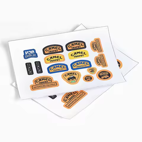 RC Simulation Sticker Camel Trophy Scale Decoration Leather Stickers for 1/10 1/18 1/24 RC Car SCX10