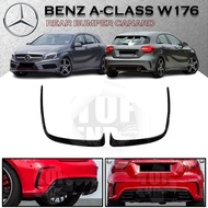 MERCEDES BENZ A-CLASS W176 2013-2018 REAR BUMPER CANARD BENZ W176 A45 REAR SPLITTER VENTS MODIFIED P