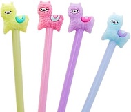 Cartoon Animal Sheep Alpaca Llama Gel Pen, Neutral Pens, Cute Colorful Rollerball Pens for School Of
