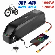 2021 Electric Bike Battery Pack 48V 17Ah 36V 20Ah Cells Front Rear Hub / Mid Drive Bicycle Motor Kit with Charger XT60 Plug