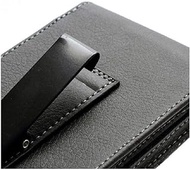 DFV mobile - Leather Flip Belt Clip Metal Case Holster Vertical for nubia X 5G (2019) - Black