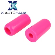 X AUTOHAUX Pair 10mm Motorcycle Frame Sliders Universal Extended Anti Crash Protector Red