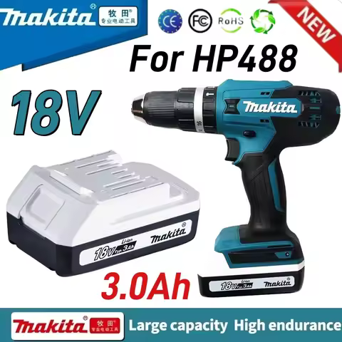 Makita HP488 Batteries BL1811G BL1815G BL1813G BL1820G BL1813G BL1825G 195608-4 CL183D DF457DDF457DW