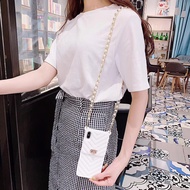 Crossbody Handphone Case With Necklace Lanyard Strap Card Slots for iPhone 12 series Vertical Slot