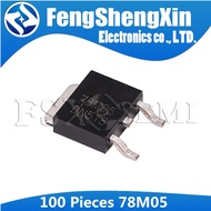 100pcs/lot 78M05 7805 TO-252 L78M05CDT-TR POSITIVE VOLTAGE REGULATORS