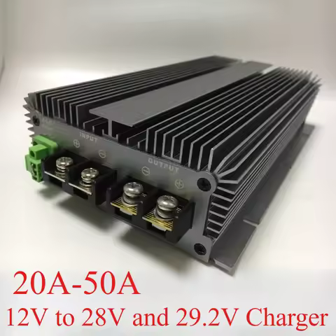 Battery Charger DC DC 12V to 24V Step Up Converter 3A-100A For 28V Lead Acid Battery and 29.2V LiFeP