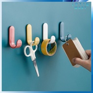 GANTUNGAN J Model Clothes Hanger/Multipurpose Wall Mounted Hanger/J Hook Hanger Colorful Keychain Ho