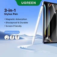 UGREEN 3-in-1 Magnetic Universal Stylus Pen ，Triple Tips Design ，No charging ，Available for Writing/