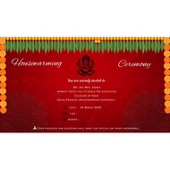 PixelBloom Studio Housewarming Invitation Canva Template – Editable, Digital Download, A4 Size
