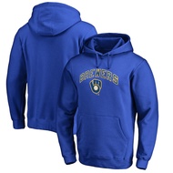 NBAS NFL NHL Milwaukee Brewerss ผู้ชายผู้หญิงกีฬา Hoodie MLB เบสบอล Jersey Casual กีฬาเสื้อกันหนาว T
